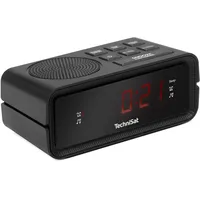 TechniSat DIGICLOCK 2 – kompakter UKW Radiowecker (Zwei Weckzeiten,