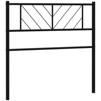 VidaXL Kopfteil Metall Schwarz 107 cm