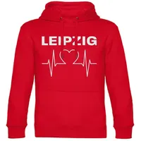 Multifanshop Leipzig Kapuzensweatshirt 2023 rot Herren Gr. XL