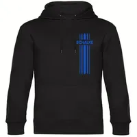 Multifanshop Kapuzen Sweatshirt - Schalke - Streifen - Druck