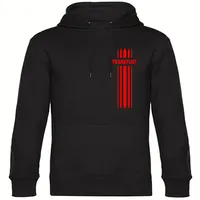 Multifanshop Kapuzensweatshirt Streifen schwarz M