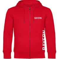 Multifanshop Kapuzen Sweatshirt Jacke - Bayern - Brust &