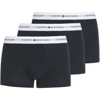 Tommy Hilfiger Herren 3er Pack Boxershorts Trunks Unterwäsche, Blau
