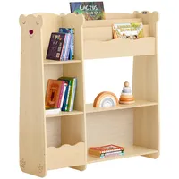 SoBuy Kinderregal Natur Holzwerkstoff, 91x100x30 cm, Kinder- - Jugendzimmer,