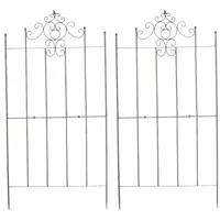 TPFLiving Rankgitter, Grün, Metall, 85.5x170x2 cm, Gartenzubehör, Gartendeko