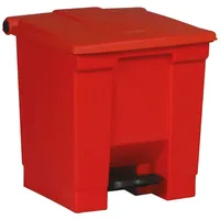 Rubbermaid PROREGAL Mülleimer, Beige Metall, Rechteckig, 40x43.5x41.3 cm, Küchen,