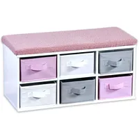 KESPER Kinder-Sitzbank mit Sitzkissen, Material: FSC-zertifizierte Faserplatte, Maße: 68