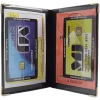 Myledershop Exclusives Ausweisetui / Ausweishülle / Kreditkartenetui mit Schutzecken