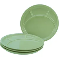 CreaTable CreaTable, Fondue Teller-Set, 4-tlg. Grün, 22985,