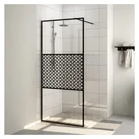 VidaXL Duschwand für Begehbare Dusche mit Klarem ESG Glas