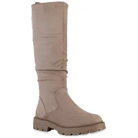 VAN HILL Damen Klassische Stiefel in Khaki