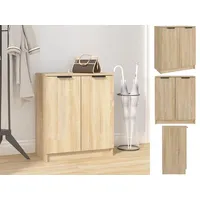 VidaXL Schuhschrank Sonoma-Eiche 59x35x70 cm Holzwerkstoff