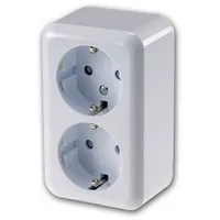 ChiliTec Doppelsteckdose Weiß 2 St.