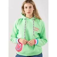 Zwilling Zwillingsherz Hoodie »Always Happy«, mit Smiley Aufdruck aus