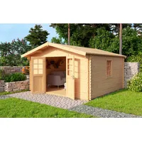 Konifera Gartenhaus KONIFERA "Nienstedten 1", beige (naturbelassen), Fußboden im