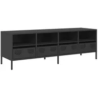 VidaXL TV-Schrank Schwarz 135x39x43,5 cm Kaltgewalzter Stahl