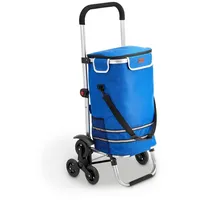Juskys 3in1 Einkaufstrolley für Treppen - Dunkelblau