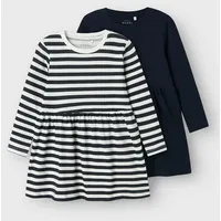 NAME IT Mädchen Nmfvivia Dress 2p Noos Kleid, Dark