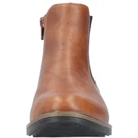Rieker Damen Chelsea Boot elegante Stiefelette Stretch Blockabsatz 72254,