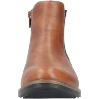 Rieker Damen Chelsea Boot elegante Stiefelette Stretch Blockabsatz 72254,
