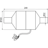 Alcadrain s.r.o. Alcadrain P128 Ventilator für Vorwandinstallationssystem mit Entlüftungsvorbereitung