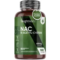 WeightWorld NAC - N-Acetyl L-Cystein - 180 Kapseln -