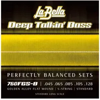 LA BELLA Bass 760FGS-B Gold Flat 045/128 (Bass), Saiten