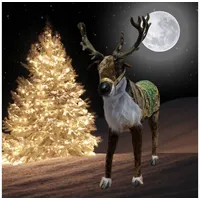Funny Fashion Animiertes Weihnachts-Rentier mit Bewegung und Musik -