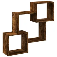 VidaXL Wandschrank 78x18x71 cm Räuchereiche Holzwerkstoff