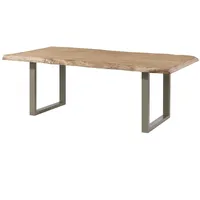MASSIVMOEBEL24.DE MASSIVMOEBEL24 Baumtisch Mango 180x90x77 beige lackiert / U-Beine