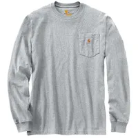 CARHARTT K126 Pocket Loose Fit Langarm-t-shirt - Heather Grey