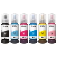 Epson Original EcoTank 107 Tintenflaschen - 6er Multipack schwarz,