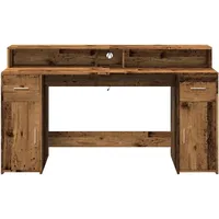 VidaXL Schreibtisch Altholz-Optik Braun