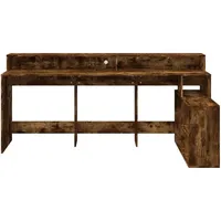 VidaXL Schreibtisch Räuchereiche 200x104x91 cm