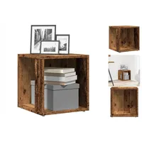 VidaXL Beistelltisch Altholz-Optik 33x33x34 cm Holzwerkstoff