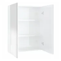 VidaXL Bad-Spiegelschrank 60x15x75 cm MDF Glänzendes Weiß