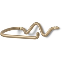 Ferm Living - Curvature Toilettenpapierhalter, Messing