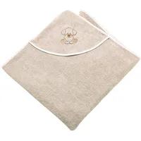 Sterntaler Kapuzenbadetuch 100x100 cm Hund Lucky sand