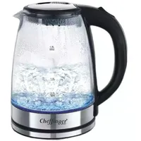 Cheffinger Wasserkocher Glas Wasserkocher Teekocher 1,8L 1500W LED-Beleuchtung Ceffinger