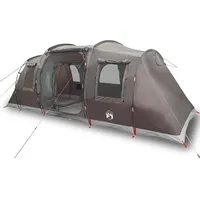 VidaXL Tunnelzelt 4 Personen Braun Wasserdicht