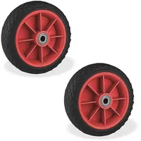 DEMA - 2 Stück pu Schubkarrenrad unplattbar 65x220 Schubkarren