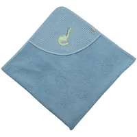 Sterntaler Kapuzenbadetuch 100x100 cm Dino Rexi blau