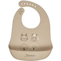 Sterntaler Silikon Lätzchen Bauernhof - BPA-frei, abwischbar, spülmaschinengeeignet, unisex,