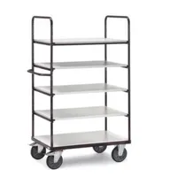 FETRA ESD-Etagenwagen, Tragl. 600kg, 5 Etage(n), Ladefl. LxB 1000x600mm,