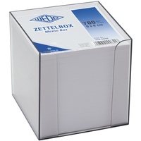 Wedo Zettelbox (rauchglas, gefüllt, 9 x 9 cm, circa