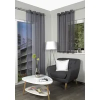 HOME WOHNIDEEN Gardine »DOLLY« Ösen 1 Stk. tlg. transparent,