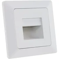 ChiliTec MILOS LED Wandeinbauleuchte Stufenleuchte Unterputz Weiß 1,5Watt 110Lumen