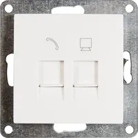 McPower RJ45 + RJ11 Dose McPower "Flair" für ISDN,