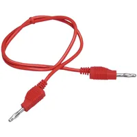 McPower Messleitung, 1mm2, PVC, 2x 4mm Bananenstecker, 150cm, rot