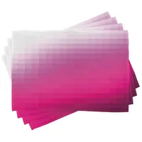 ABAKUHAUS Hot Pink Platzmatten, modernes Mosaik, Waschbare Stoff Esszimmer